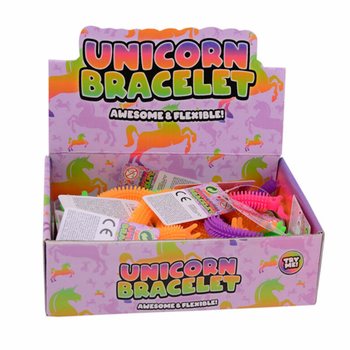 Pulseiras de Unic&oacute;rnio Puffer em Expositor (48 unidades)