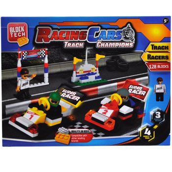 Conjunto Grande de Blocos Carros de Corrida - 128 Peças