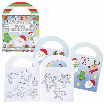 Livros de Colorir de Natal com Autocolantes (48 unidades)