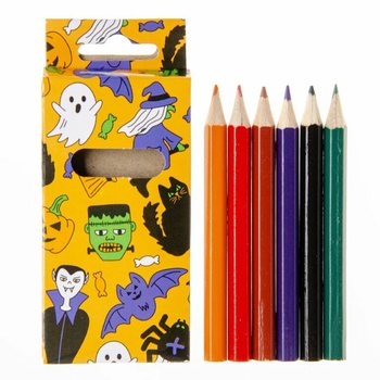 Conj. de 6 Lápis de Cor Halloween (24 unidades)