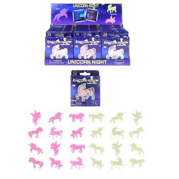 UNICÓRNIOS QUE BRILHAM NO ESCURO PARA TETO EM DISPLAY (24 unid.)