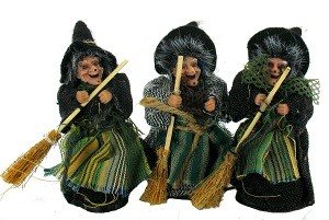 BRUXAS DE DECORAÇÃO 12 CM (6 uds.)