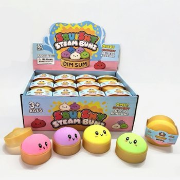 RAGE - Squishy Bun Dumplings PEQUENO (Dim. 5.5 x 5.5 x 3 Cm) - Brinquedo Fidget Viral 2026 (24 un.)