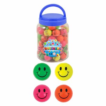 Bolas Saltitonas Smiley Ø3,3cm - Pote de 72 unidades