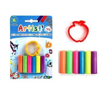 Plastilina 50g + Molde no cartão (24 un.)