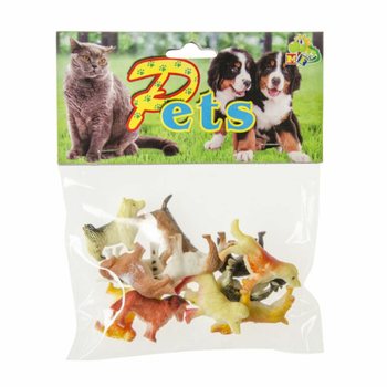 Conjunto de 12 Figuras de Brincar Cães e Gatos
