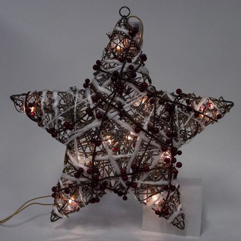 GRANDE ESTRELA DE NATAL LUMINOSA DECORATIVA 45 CM (2 un.)