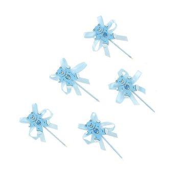 TOPPER PARA CUPCAKE DE NASCIMENTO - URSO AZUL (12 un.)