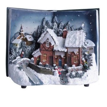 Vila de Natal em Forma de Livro com Ilumina&ccedil;&atilde;o Glow