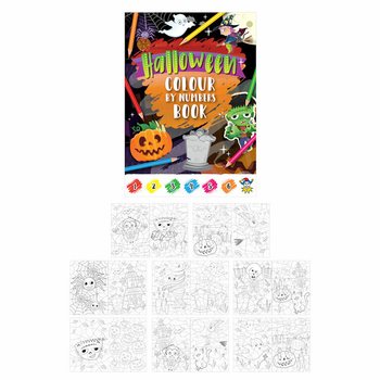 Livro de Colorir por Números - Halloween (48 unid.)
