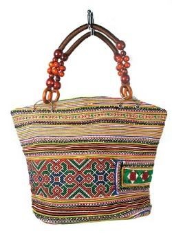 Mala B-Fair Beads Castanha com Alça de Contas