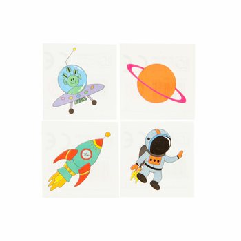 Tatuagens Temporárias Espaço / Space (288 unid.)