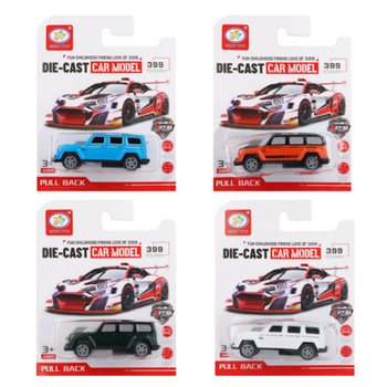 CARROS 4x4 PULL BACK EM CARTÃO (12 unid.)