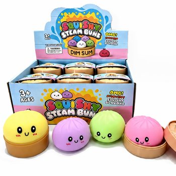 RAGE - Squishy Bun Dumplings GRANDE (Dim. 8.5 x 8.5 x 4.8 Cm) - Brinquedo Fidget Viral 2026 (12 un.)