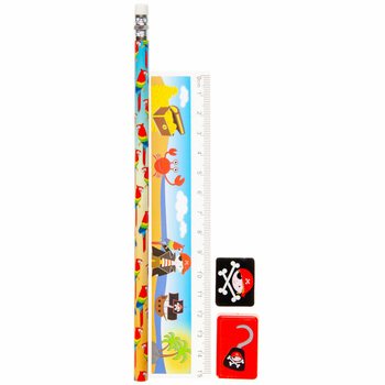 Conjunto de Desenho Pirata 4 Peças (24 un.)