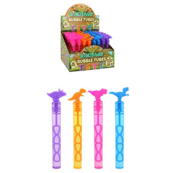 Tubos de Bolhas de Sab&atilde;o Dinossauro 5ml (48 unidades)
