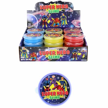 SLIME DE SUPER-HERÓIS EM DISPLAY (24 un.)