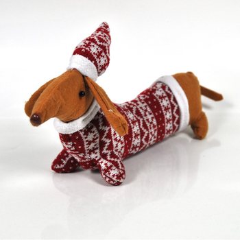 Teckel de Natal em Peluche (2 unid.)