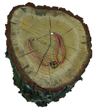 Pulseira entrançada com pendente (1 un)