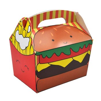 MENUBOX MODELO: HAMBÚRGUER & BATATAS FRITAS - Dim. 18.5x12x19 CM - FOODBOX - KIDSBOX (24 un.)