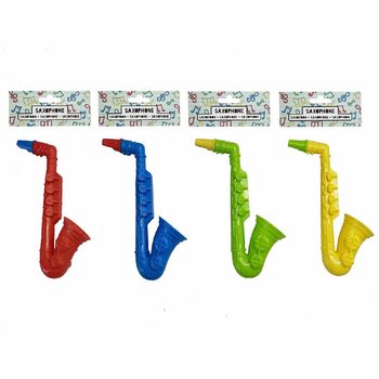 SAXOFONE - 16 CM DE ALTURA - CORES MISTAS (12 un.)