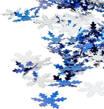 Canh&atilde;o de confetis - Floco de Neve - 40 cm - Lan&ccedil;ador (10 un.)