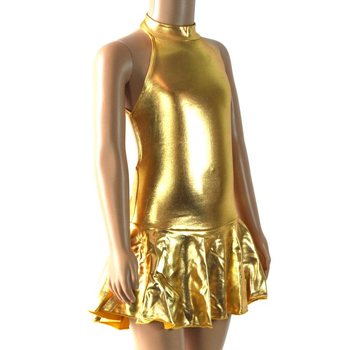 Tutu dourado para crianças - Tamanho 8