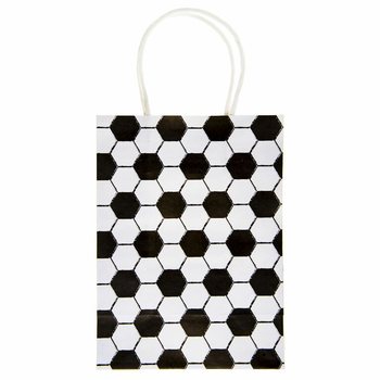 Sacos de Papel para Presente Futebol 16x9x22 CM (12 unidades)