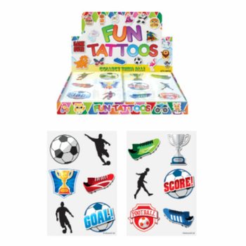 Tatuagens Temporárias de Futebol em Display (96 unid.)