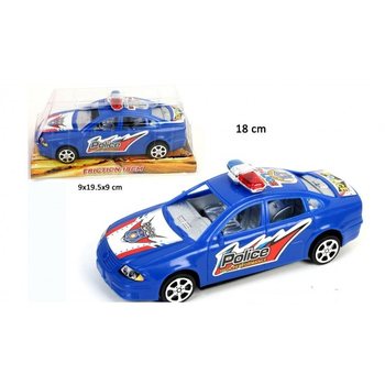 CARRO DE POLÍCIA DE FRICÇÃO EM BLISTER, 18 CM (12 unid.)