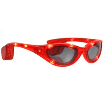 ÓCULOS DE SOL LED - COR: VERMELHO (12 unid.)