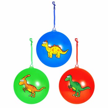 BOLA DINOSSAURO COM CORDÃO / BOLA BUNGEE Ø23 Cm (24 unid.)