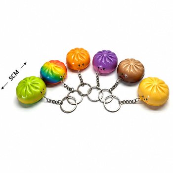 RAGE - PORTA-CHAVES SQUISHY DUMPLINGS - MIX DE CORES - EM EXPOSITOR (24 un.)