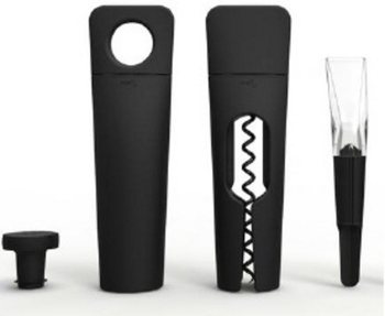 MENU BLADE - CONJUNTO DE VINHO SACA-ROLHAS TWIST + BOMBA DE VÁCUO + DECANTER (1 un.)