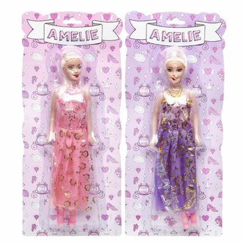 Boneca Amelie em Cartela - Cores Sortidas (12 un.)