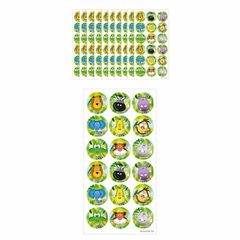 AUTOCOLANTES FUN – SELVA 18 AUTOCOLANTES POR FOLHA (10 ud.)