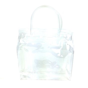 Saco de Embalagem Transparente de Luxo com Fundo de Bloco e Pega Resistente 18,5x18cm (25 un.)