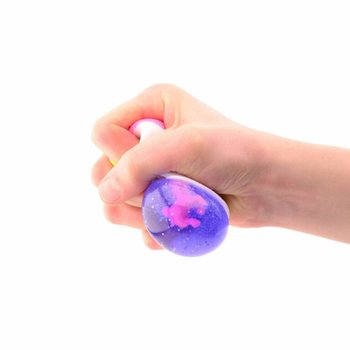 Bola Squeeze de Unic&oacute;rnio Arco-&Iacute;ris em Display (12 unidades)