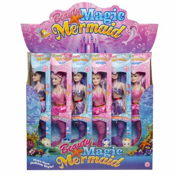 Boneca Sereia Mágica Mermaid em Expositor (12 un.)