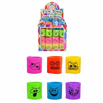 Mini Molas Espirais Carinhas Ø3.5 cm em Display (60 un.)