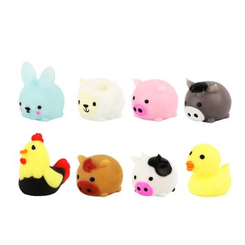 SQUISHY PARA TOMBOLA - ANIMAIS DA QUINTA - EM EXPOSITOR (96 un.)