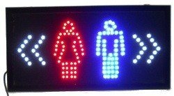 Painel Publicit&aacute;rio LED - CASAS DE BANHO / WC