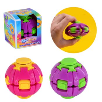 BOLA FIDGET SPINNER SPIN & POP - SPIN SHIFT BALL - EM DISPLAY (24 un.)