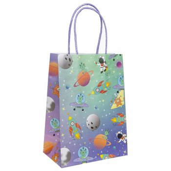 Sacos de Presente de Papel Espaço - 12 Unidades