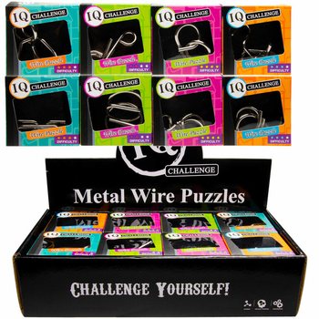 QUEBRA-CABEÇAS IQ EM METAL (24 un.)