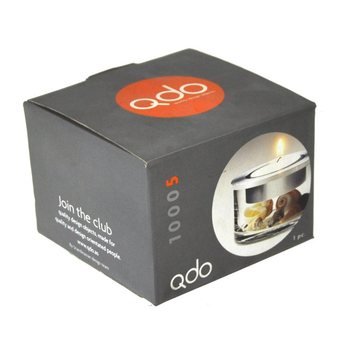QDO - Suporte de Velas de Luxo em Inox e Vidro (1 un.)