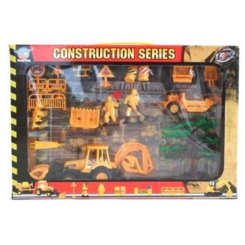 Conjunto de Construção com Veículos de Obra