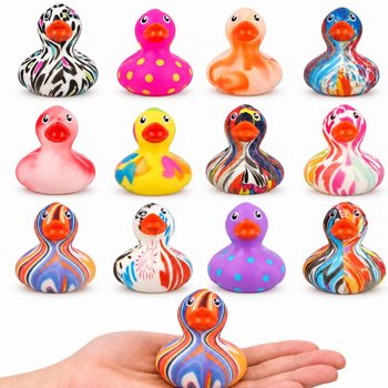 PATINHOS DE BANHO COLORIDOS MIX - CORES SORTIDAS - DIM: 5.6x5x5.7 cm (12 un.)
