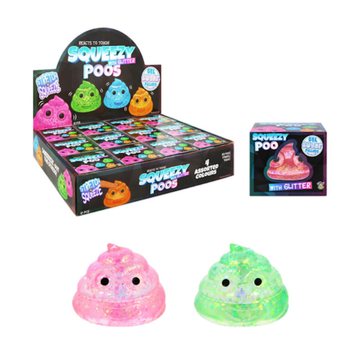 COCO SQUEEZE - COM RECHEIO SUGAR GEL GLITTER - CORES SORTIDAS - EM DISPLAY (12 un.)