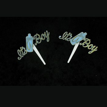 Palitos para Cupcake de Nascimento - It's a Boy (12 un.)